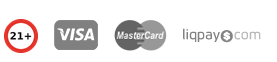 21+. Visa, Mastercard, LiqPay